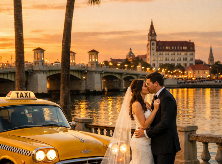 Weddings - Abraxitaxi Saint Augustine taxi and airport shuttle St. Augustine Wedding